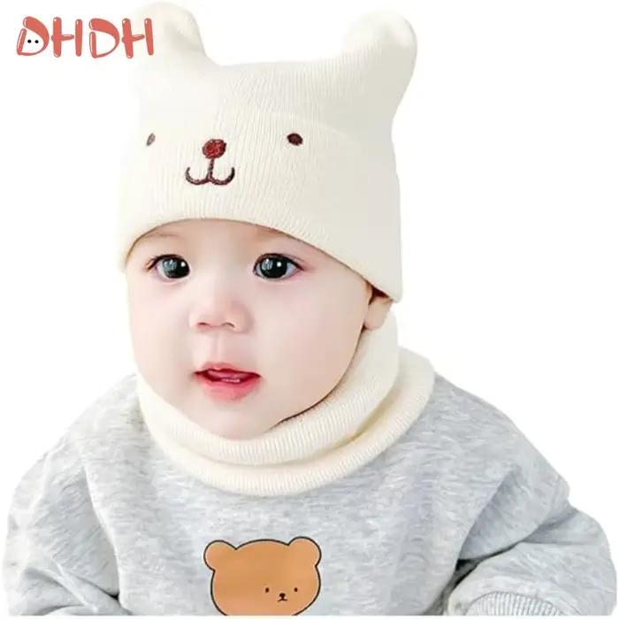 Casquettes pour bébé enfants bonnet tricoté chapeaux pour filles garçons décontracté tout-petits casquette coupe-vent