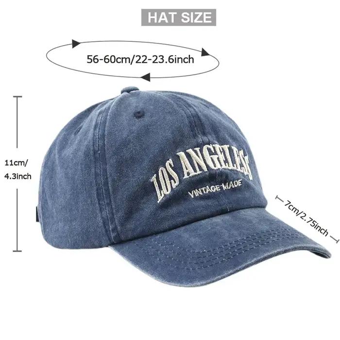 Casquette de baseball en coton et polyester unisexe avec broderies pour homme et femme, style décontracté, sangle réglable, quatre saisons, idéale pour les sorties et les cadeaux