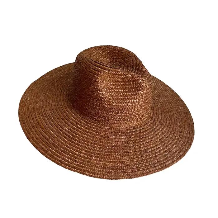 Chapeau de paille anderà grand bord pour femmes