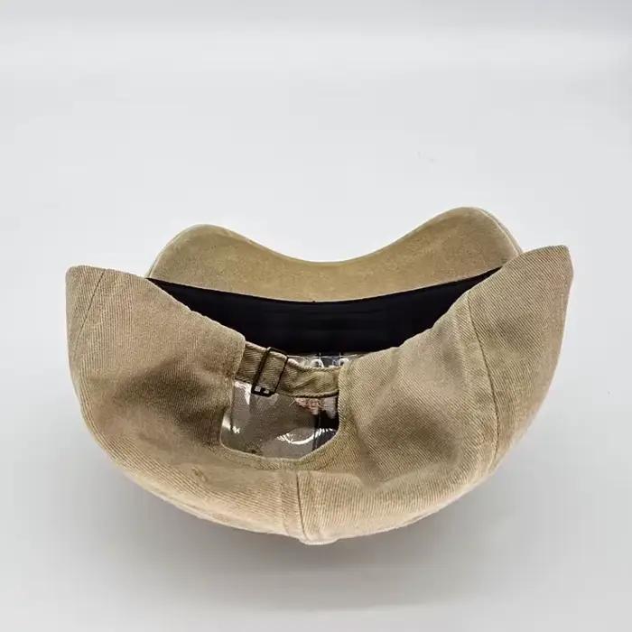 Casquette de baseball vintage en coton brodée motif animal camel