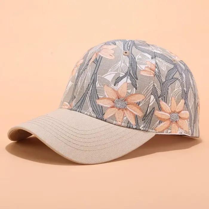 Casquette de baseball imprimée bohème pour femme