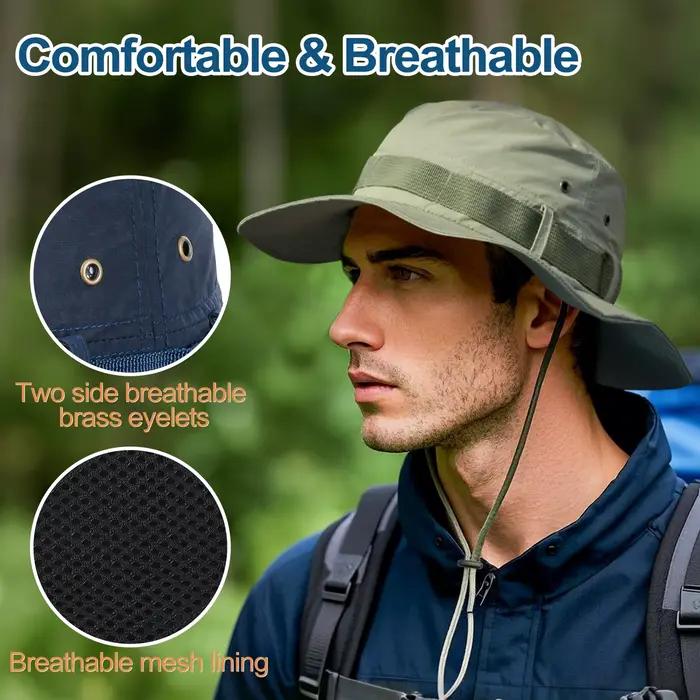 BOTVELA Chapeau seau imperméable avec mentonnière