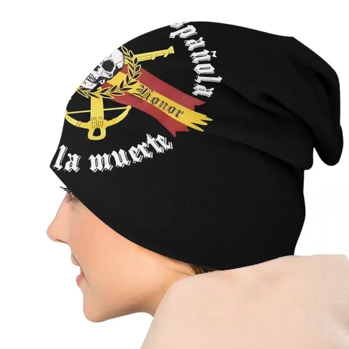 Bonnet drapeau de la Légion espagnole unisexe hiver chaud