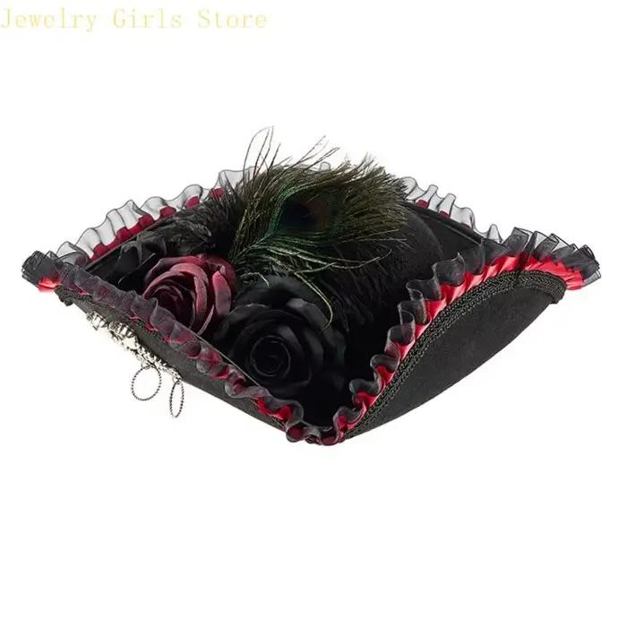 E56f Pirate Hat pour adultes laine en détresse