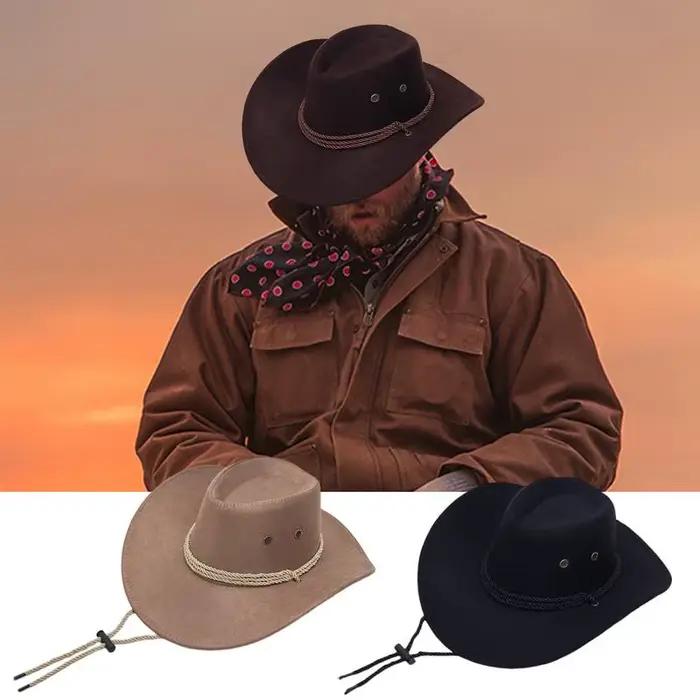 Chapeau de Cowboy Western Vintage pour Homme