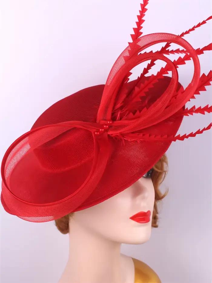 Rose cheveux Fascinator pilulier casquette femmes événement formel Derby casque dames Eleagnt Mariage chapellerie