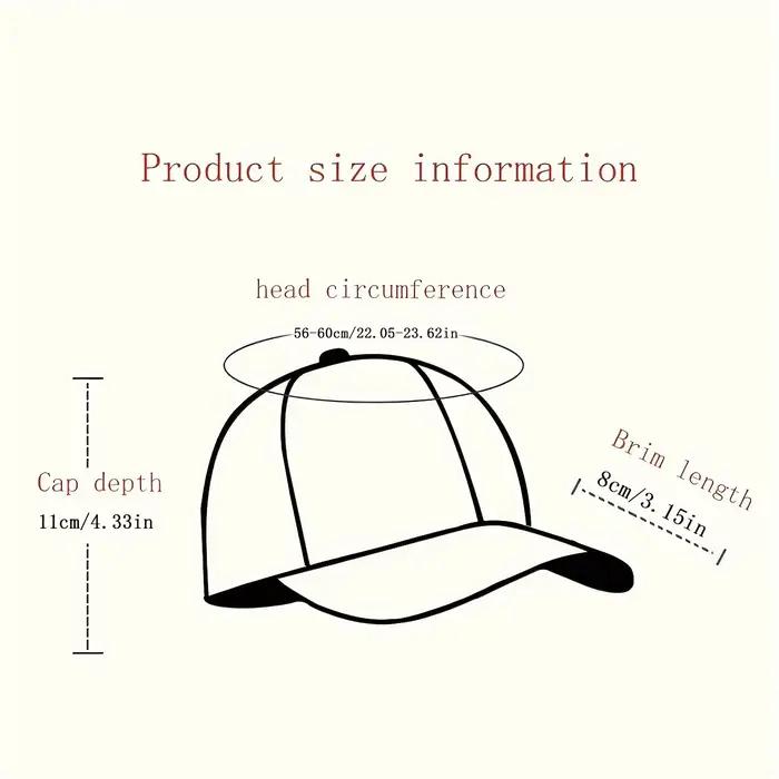 Casquette de baseball réglable avec protection solaire – Unisexe