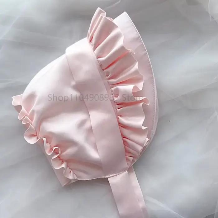 Bonnet victorien Vintage femme de chambre Cosplay citrouille casquette à lacets réglable chapeau femmes filles Lolita