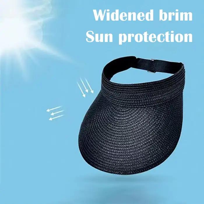 Visière de soleil en polyester ouverte en haut protection uv plage golf femmes printemps automne élégance confort occasionnels