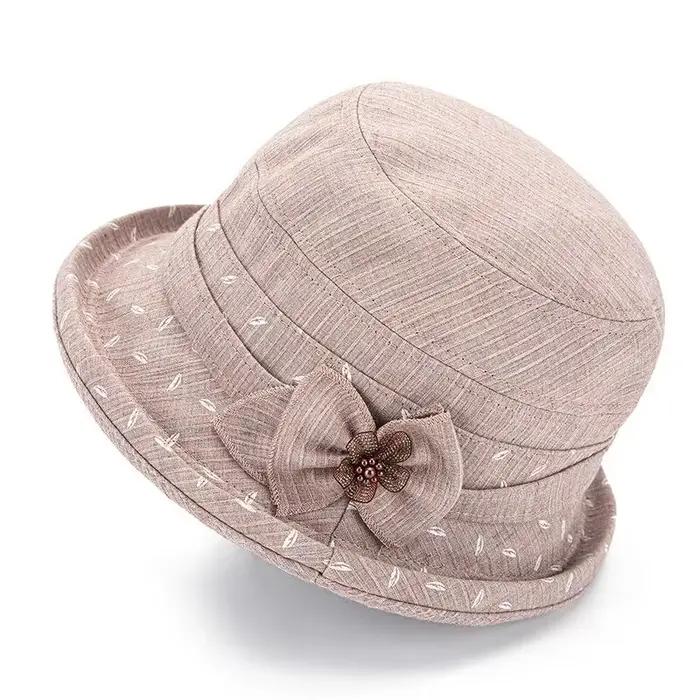 Chapeau en tissu décontracté pour personnes âgées