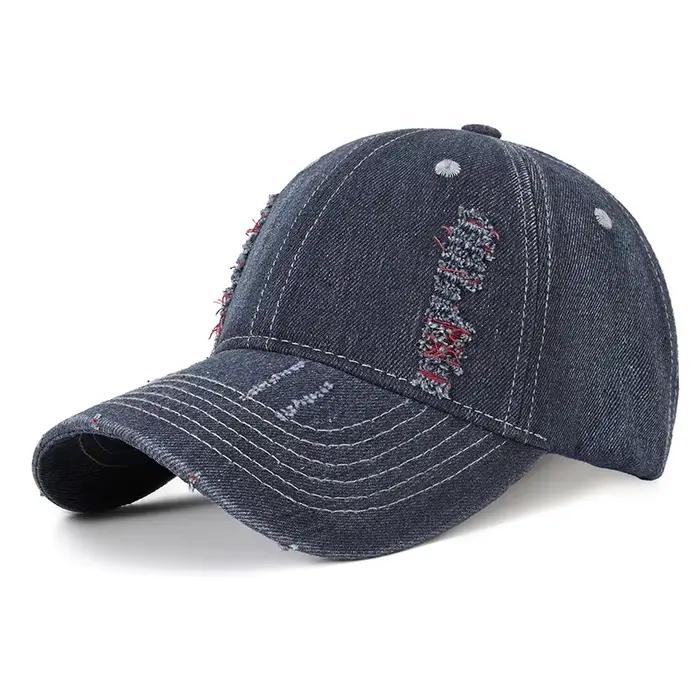 Casquette de Baseball en Denim pour hommes et femmes
