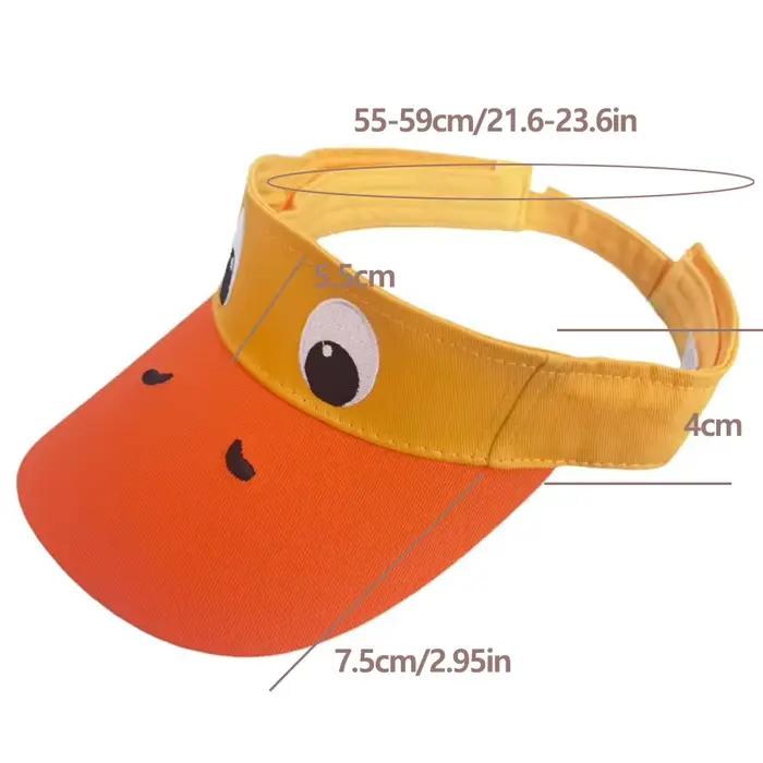 Casquette de baseball brodée de canard – Visière non structurée réglable et mignonne pour l'extérieur