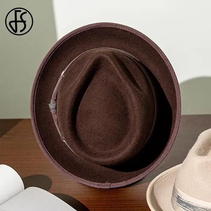 Casquette de jazz en feutre élastique pour hommes et femmes