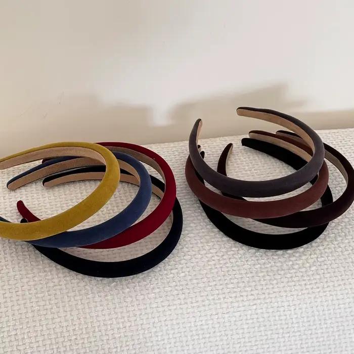 Nouveaux bandeaux en velours et satin pour femmes
