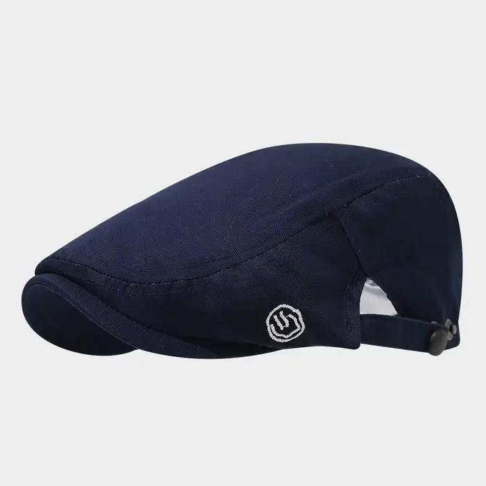 Chapeau revers portant béret unisexe polyester solide pour femmes style sport occasionnel voyage et plein air