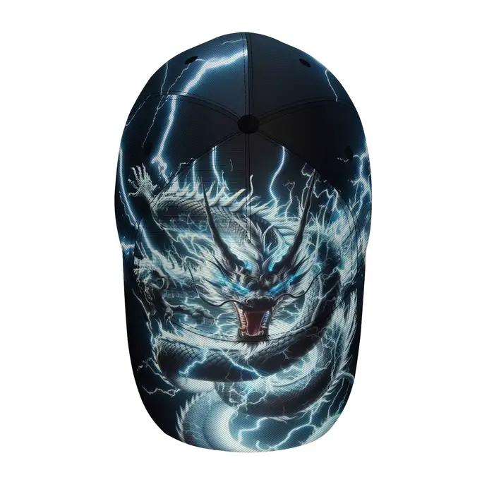 Casquette de baseball unisexe Dragon Éclair Doré