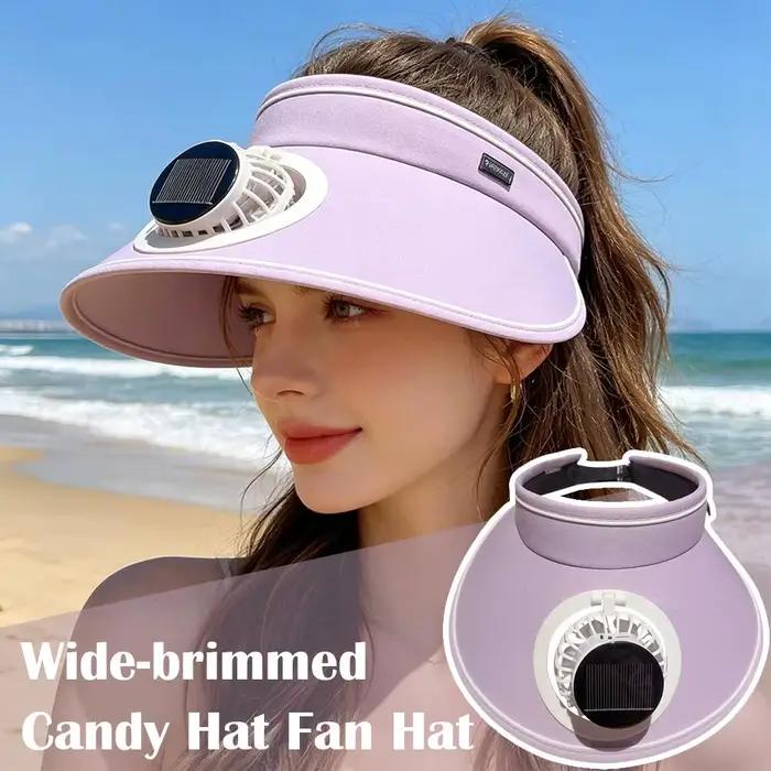 Casquette de soleil d'extérieur avec ventilateur intégré