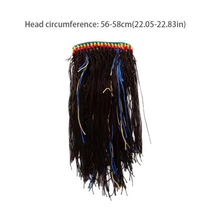Chapeau tricoté créatif et chaud pour dreadlocks longues