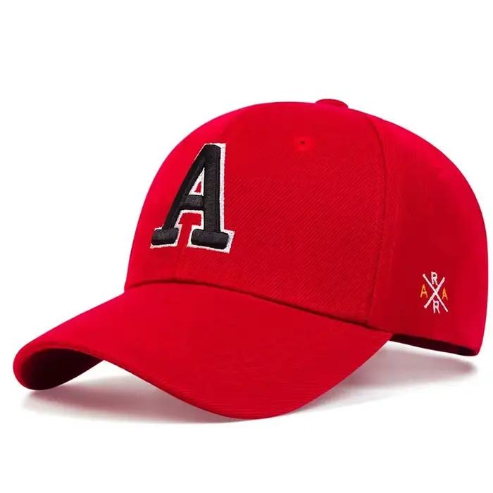 Casquette de cyclisme unisexe avec lettres latérales