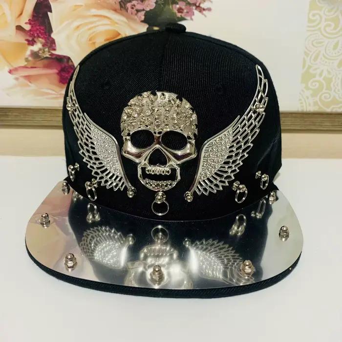 "Nouveau casquette à rivets punk hip-hop