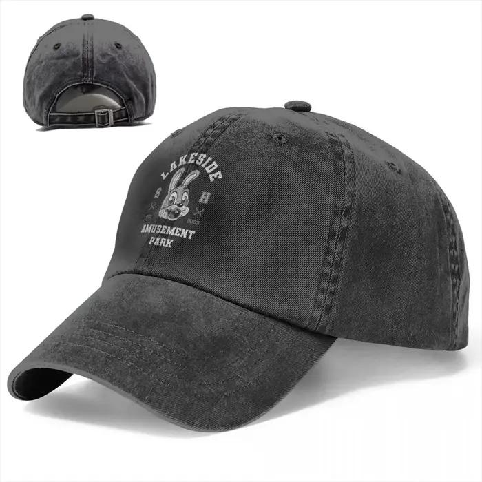 Casquette de baseball universitaire Lakeside avec motif Robbie le lapin pour hommes et femmes, casquettes de voyage et de plein air en polyester adaptable pour quatre saisons