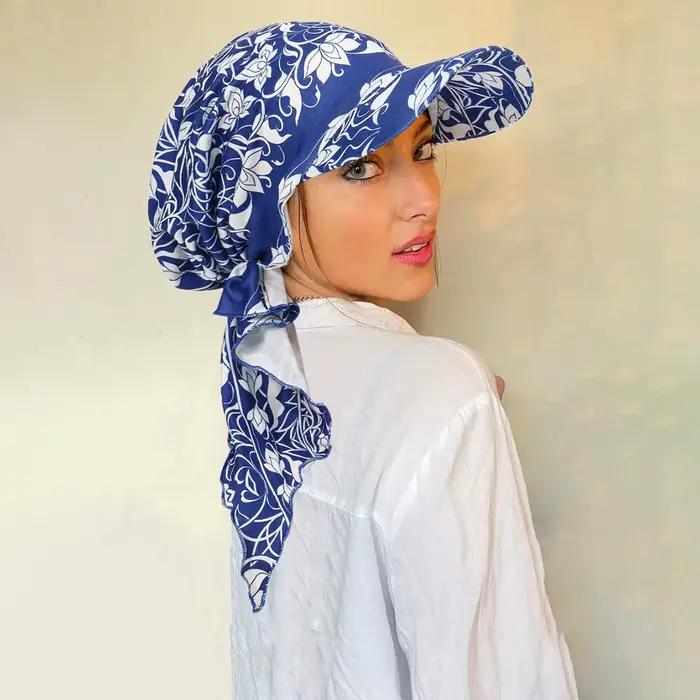 Chapeau incurvé Mazia polyester pour femmes protection solaire style décontracté polyvalent toutes saisons
