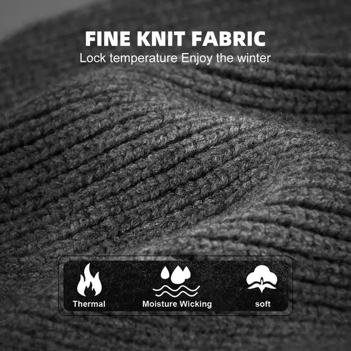 WRELS Bonnet à oreillettes épais coupe-vent tricoté casquette de course unisexe chaud résistant au froid Protection des oreilles cyclisme en plein air chapeau de ski
