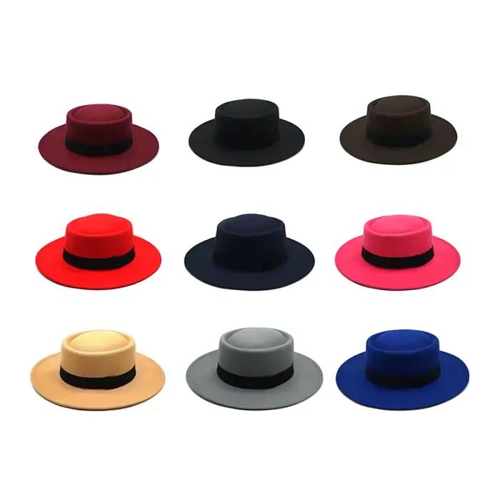 Chapeaux Fedoras larges vintage pour femmes