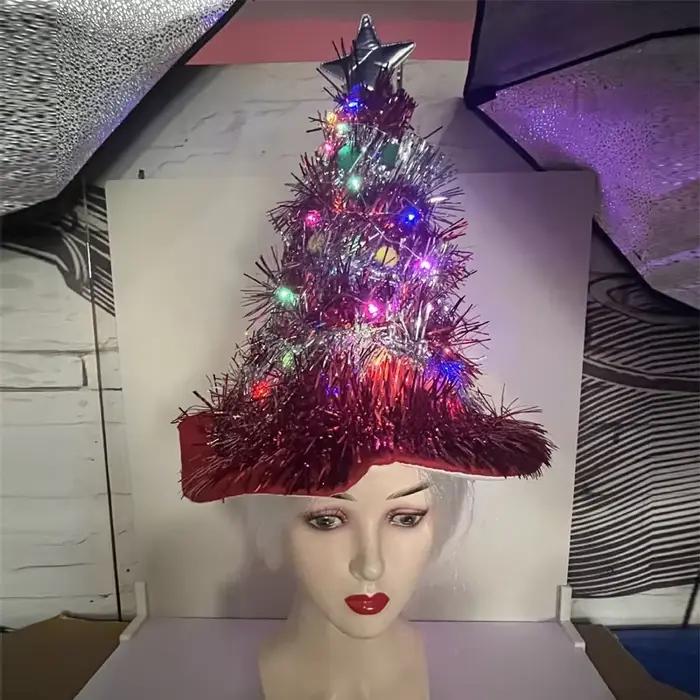 Chapeau de Père Noël Glow Party pour déguisement