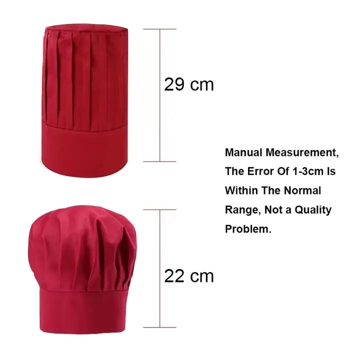 Casquette de cuisinier tête de Chef blanc chapeau de cuisine serveur serveuse