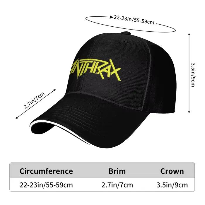Casquette de baseball jaune Anthrax Anthrax avec logo
