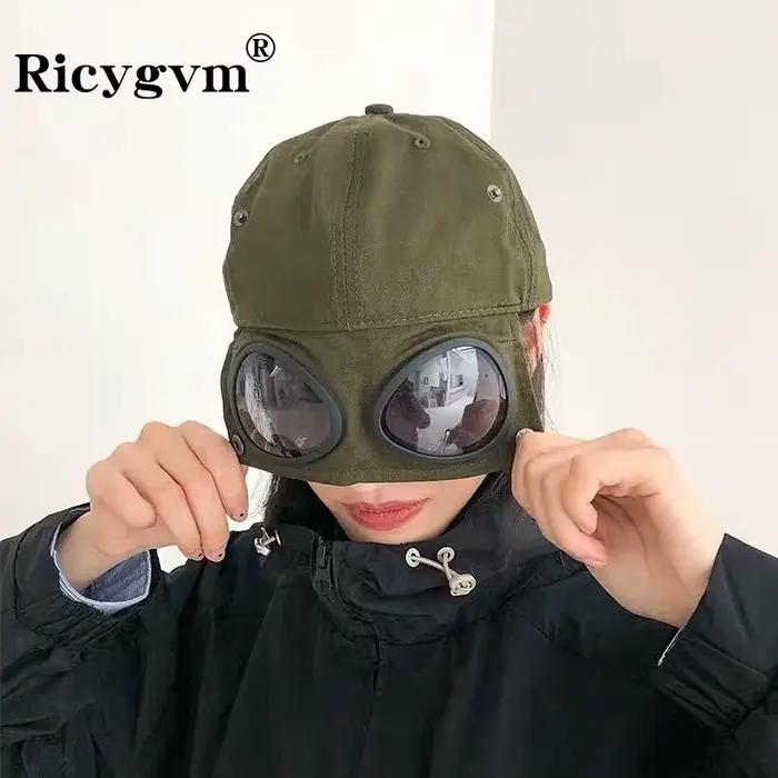 Chapeau d'aviateur Hip Hop avec lunettes de soleil pour hommes et femmes