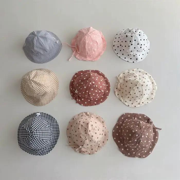 Chapeau de soleil anderen coton pour bébé fille