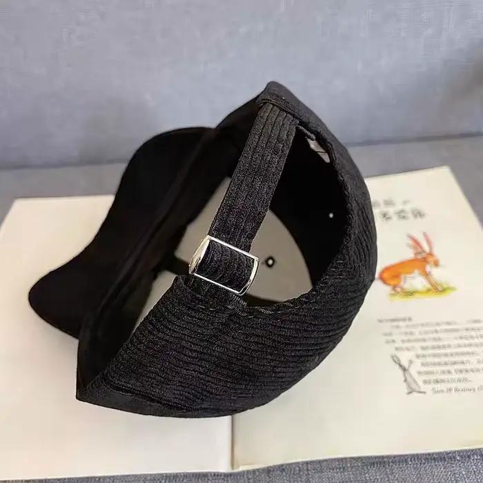 Casquette de baseball à la mode en velours côtelé