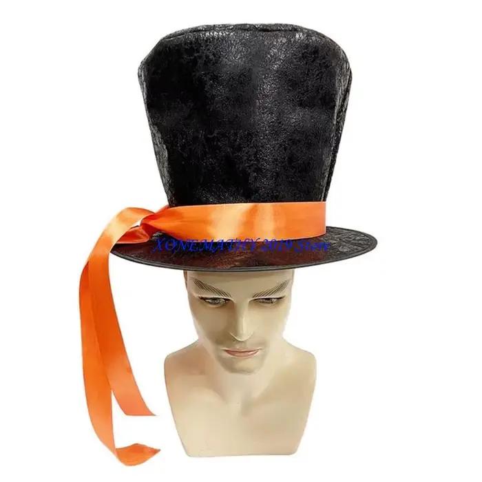 Chapeau seau avec ceinture en ruban mandarine F42F