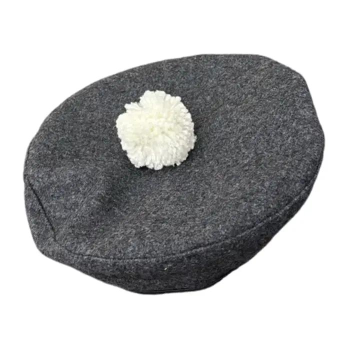 Joli chapeau octogonal écossais pour enfants fille