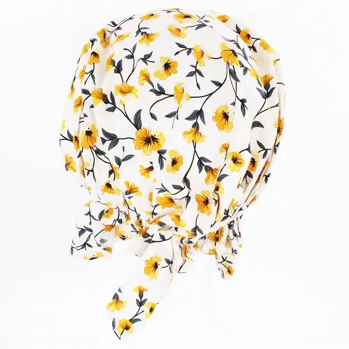 Chemo Skullies Beanie fille Bandanas floraux femmes mode Turban tête enveloppement pour perte de cheveux casquette chapeaux dame Rural femme HT223