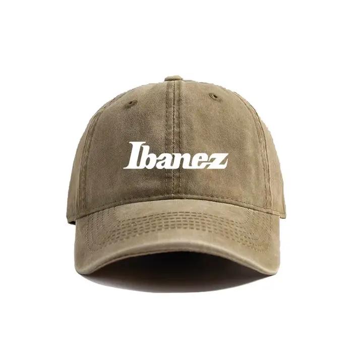 Ibanez casquettes de Baseball chapeaux en détresse Fans de musique casquette Hip Hop hommes femmes rétro en plein air