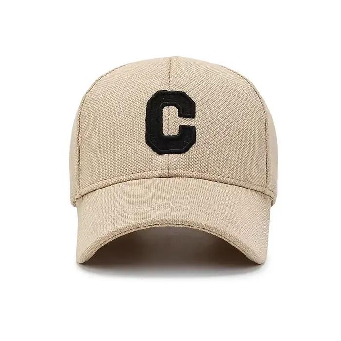 Casquette de Baseball brodée avec lettre C pour femmes et hommes