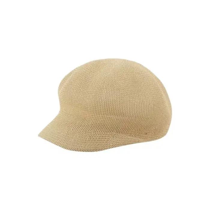 Casquette décontractée unie en tissu fin pour femme
