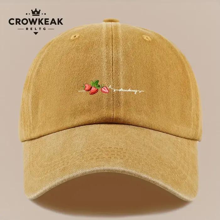 Casquette de baseball à imprimé fraises