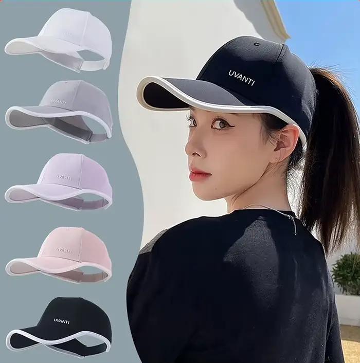 Casquette de baseball pour femme à queue de cheval haute