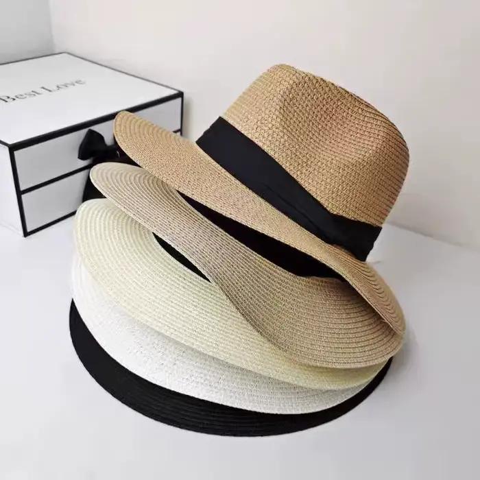 Chapeaux de soleil Panama grande taille XL61-64cm pour hommes et femmes