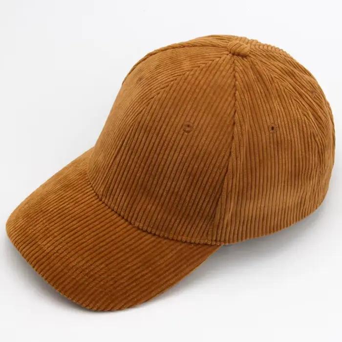 CNTANG Nouvelle casquette de baseball en velours côtelé pour femmes et hommes