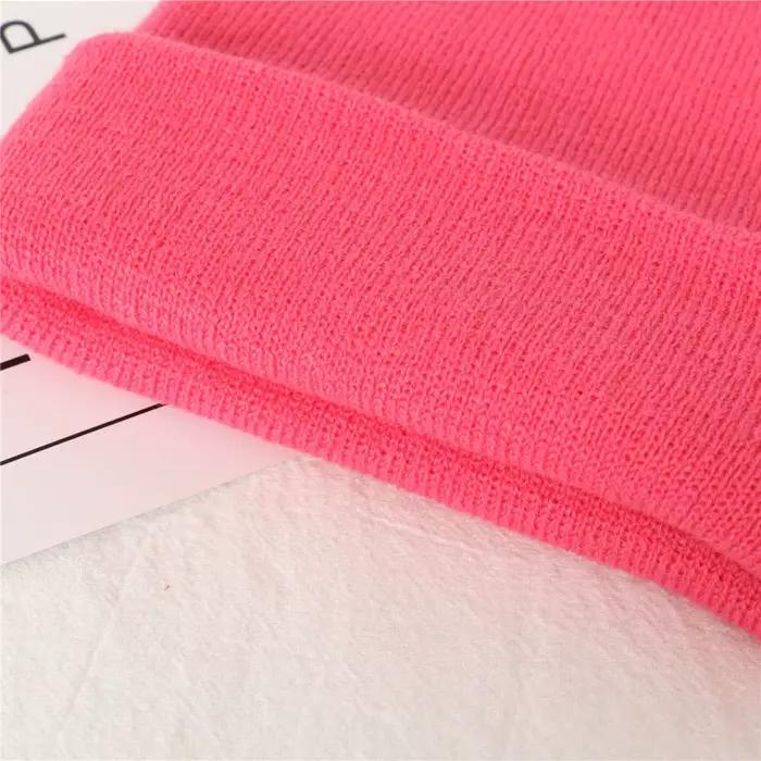 Bonnets fluorescents pour femme et fille chapeau mignon chaud décontracté nouvelle collection automne hiver multicolore tricoté abrasif blanc bleu ciel bleu marine fuchsia gris gingembre jaune bourgogne chocolat gris clair foncé