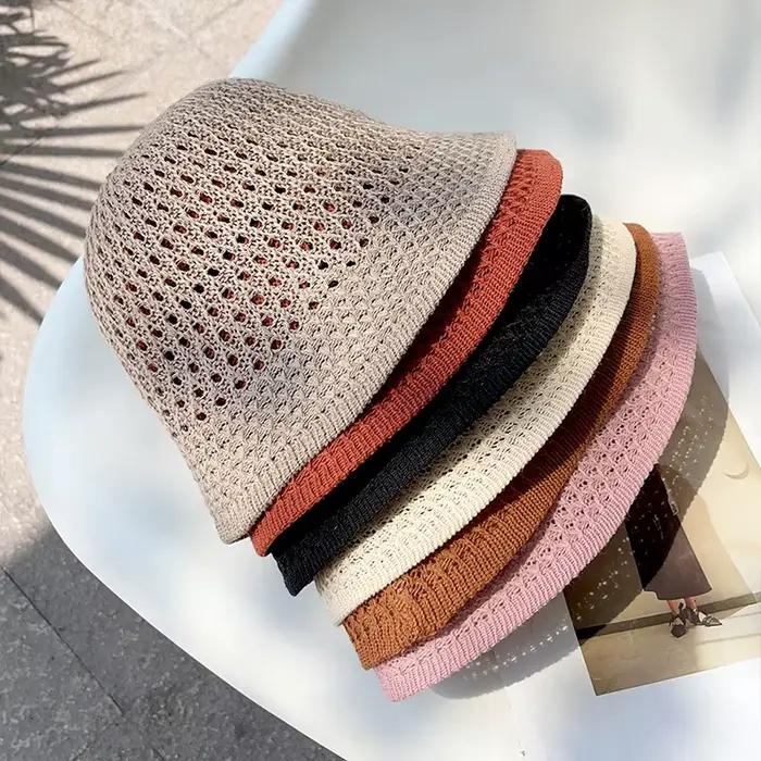 Chapeau de paille coréen INS pour femme protection solaire élégant pour été occasions extérieures