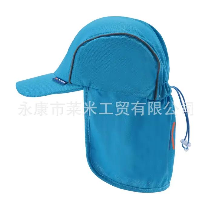 Casquette de baseball réfléchissante haute visibilité avec rabat de cou pour sécurité nocturne et protection solaire sport occasionnels