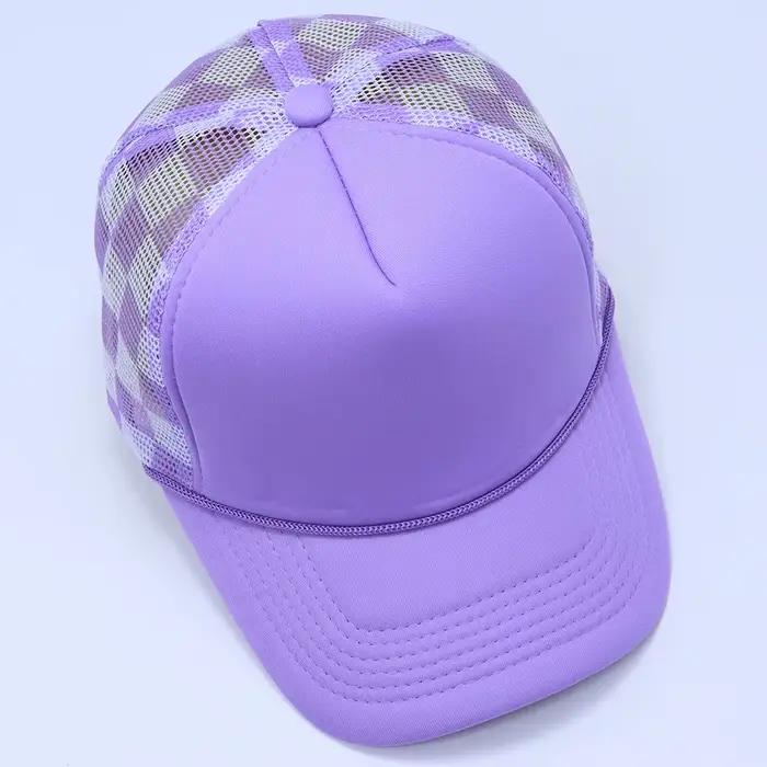 Casquette de camionneur unisexe en polyester avec patchwork réglable pour homme et femme pour les quatre saisons et diverses occasions extérieures