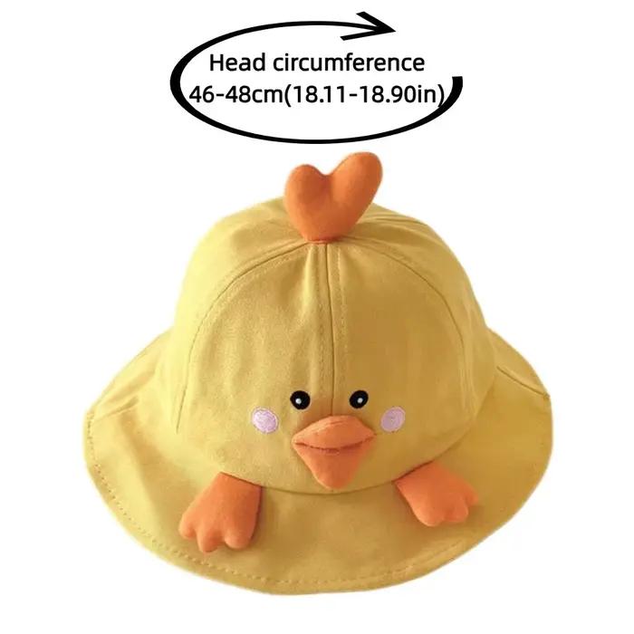 Chapeau de soleil pour bébé en forme de petit canard mignon