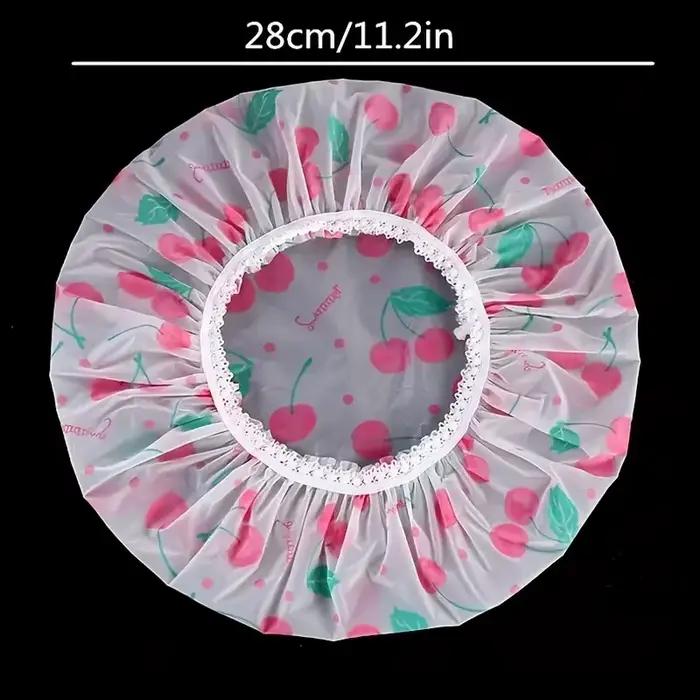 Ensemble de 4 bonnets de douche imprimés réglables